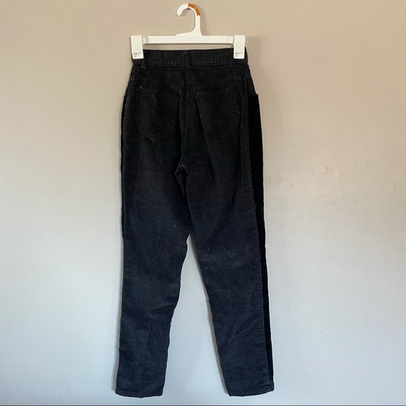 h.i.s. Black and Gray Pinstriped Corduroy Pants - Picture 2 of 4